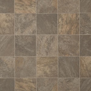 Take Home Sample - Southern Hills Tile 12 MIL 6 in. x 9 in. Waterproof Vinyl Sheet Flooring