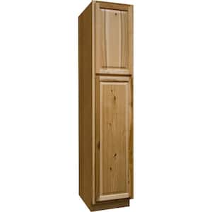 Hampton 18 in. W x 24 in. D x 84 H Assembled Pantry Kitchen Cabinet in Natural Hickory