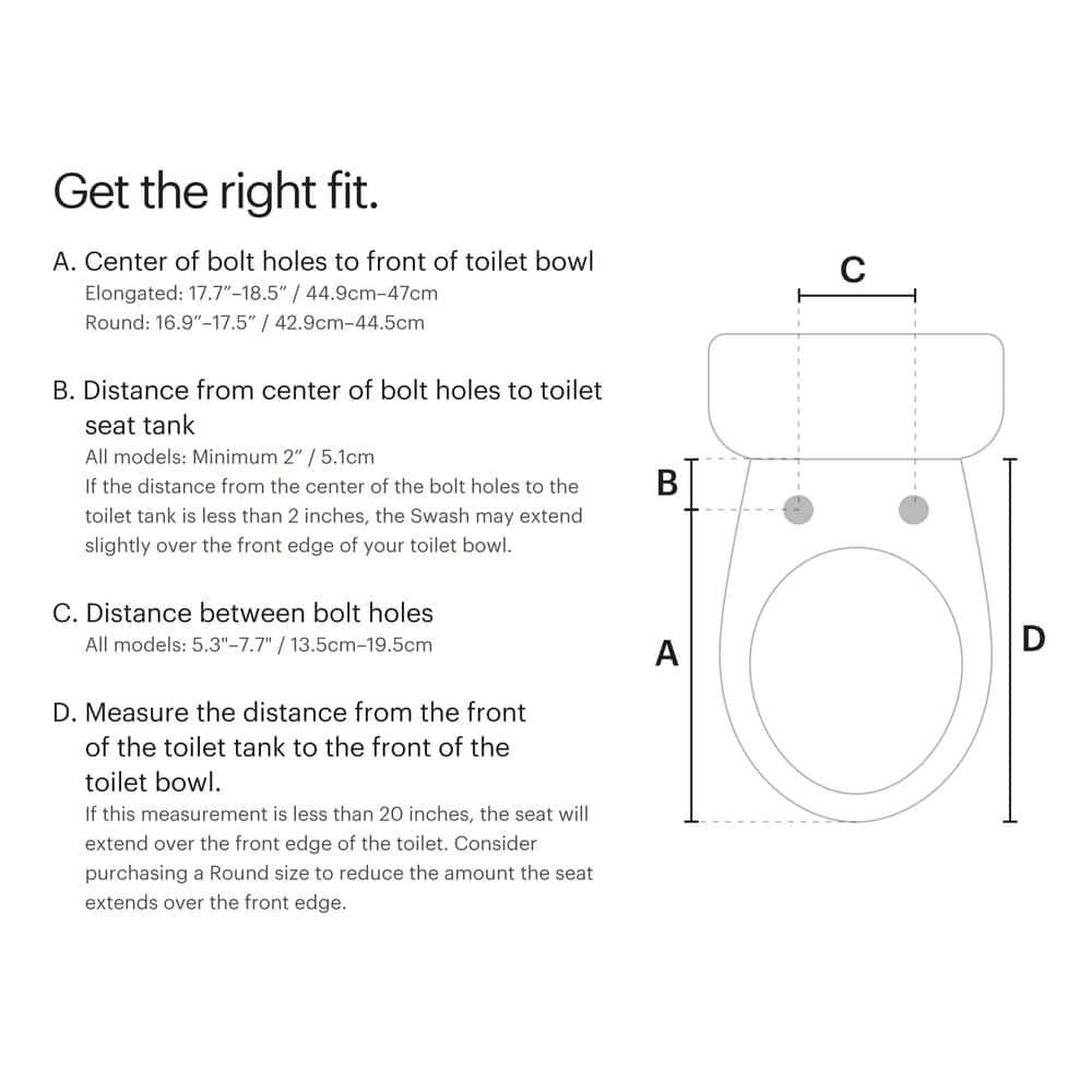Swash Thinline T22 White Luxury Bidet Toilet Seat with Side Arm Control