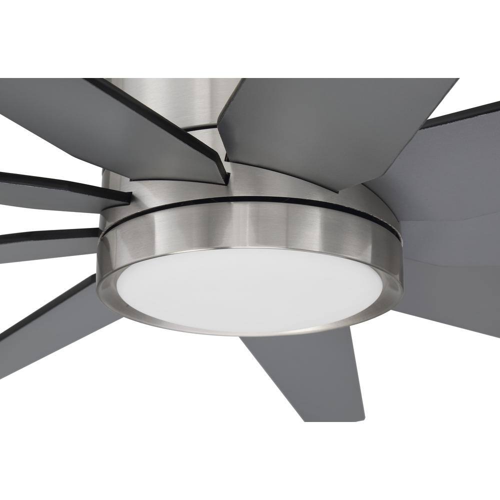 Champion 60" Brushed Nickel Ceiling Fan with LED Light and Remote