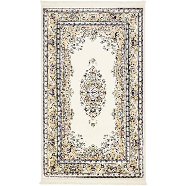 Unique Loom Narenj Windsor Ivory 3' 0 x 5' 0 Area Rug