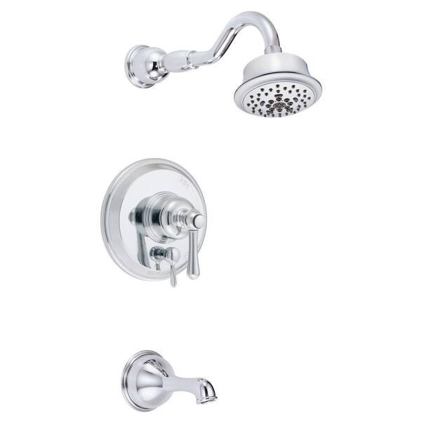 Danze Opulence 1-Handle Pressure Balance Tub and Shower Faucet Trim Kit in Chrome (Valve Not Included)