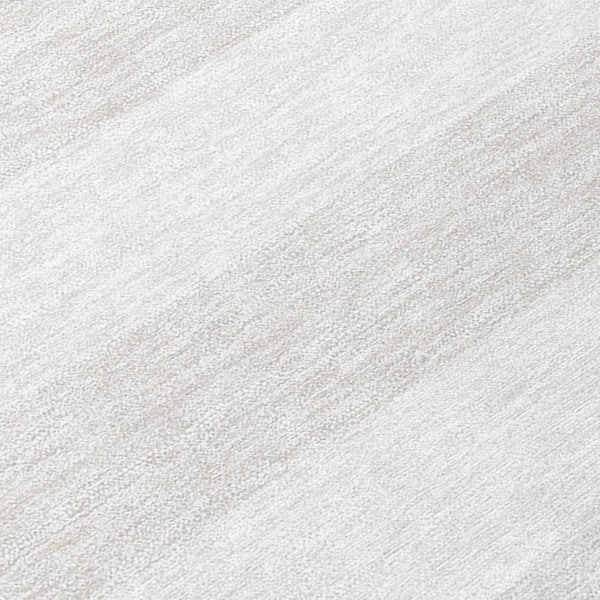 Ivory 2 ft. x 3 ft. Woven Striped Polyester Rectangle Indoor/Outdoor Area Rug