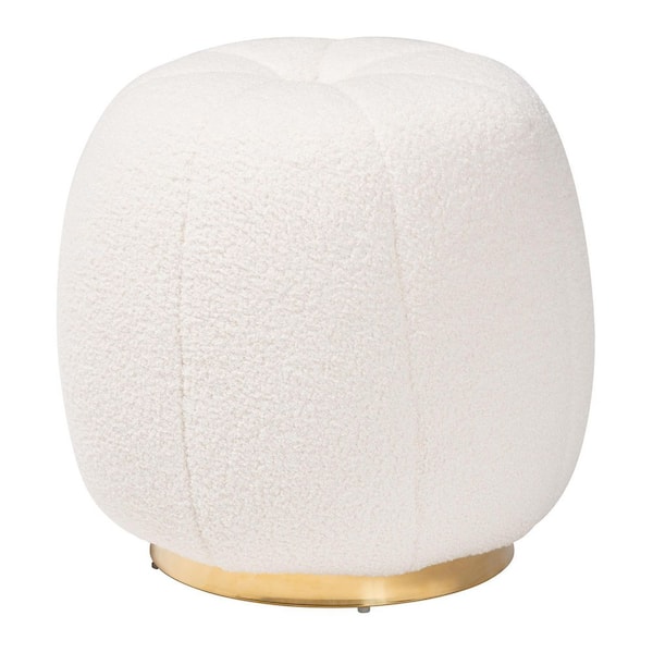 Baxton Studio Raelynn Ivory Ottoman 220 12869 HD The Home Depot   Ivory Baxton Studio Ottomans 220 12869 Hd 64 600 