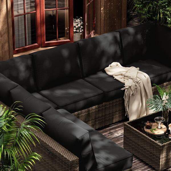 Kimunuk 14-Piece Outdoor Patio Cushion Cover, UV and Waterproof