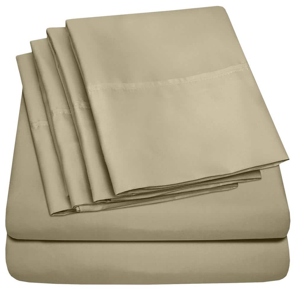 Sage Green Microfiber RV Queen 6-Piece Sheet Set