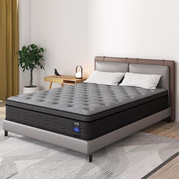 Duchessz Twin Medium Firm Hybrid Gel Memory Foam 14 in. Euro Top and Bed-in-a-Box Mattress