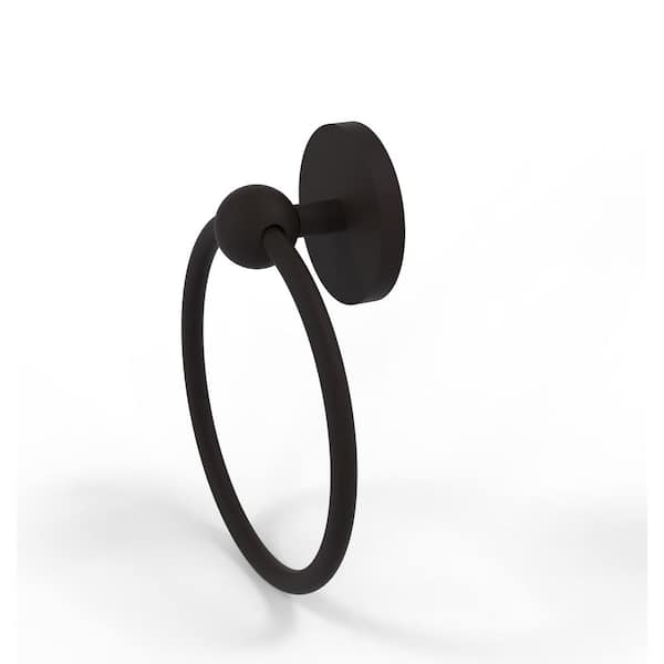 Allied Brass Prestige Skyline Collection Wall Mounted Towel Ring in Oil Rubbed Bronze