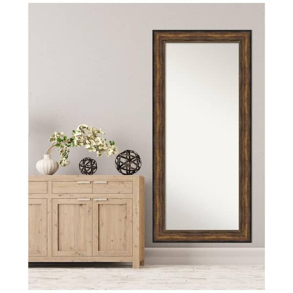 Amanti Art Oversized Bronze Finish Wood Modern Classic Mirror