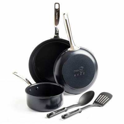 Chatham 5-Piece Black Ceramic Nonstick Cookware Set