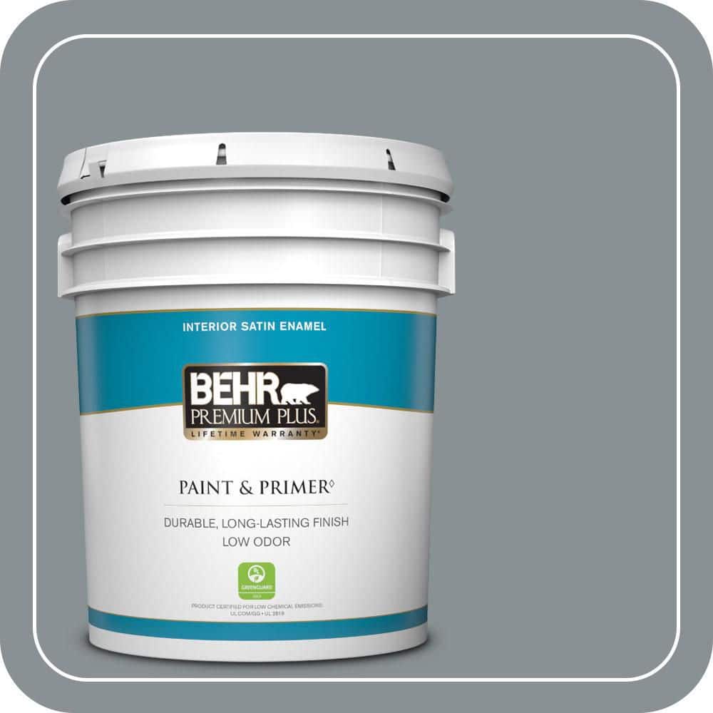 5 gal. #MQ5-29 Gotham Gray Satin Enamel Low Odor Interior Paint & Primer price history on PriceWatchPro