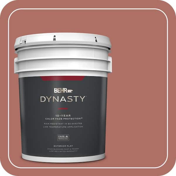BEHR DYNASTY 5 gal. #PPF-20 New England Brick Flat Exterior Stain-Blocking Paint & Primer