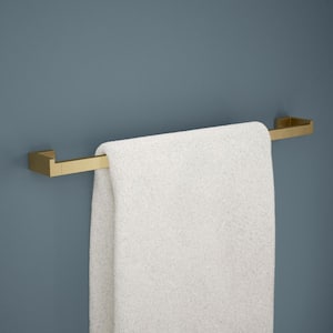 Beaufort 5-Piece Bath Hardware Set 18, 24 in. Towel Bars, Toilet Paper Holder, Towel Holder, Towel Hook in Satin Gold