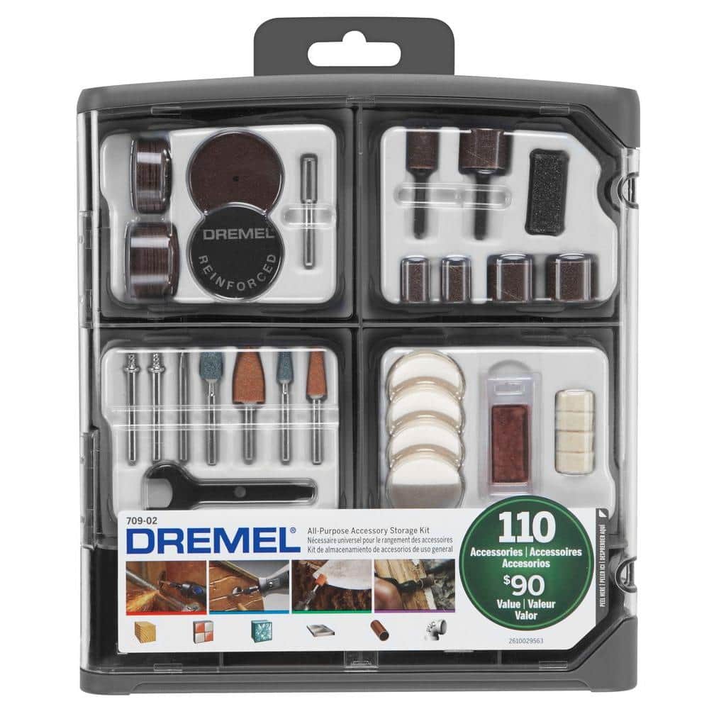 Motel det sidste Eksempel Dremel All-Purpose Rotary Accessory Kit with Storage Case(110-Piece) 709-02  - The Home Depot