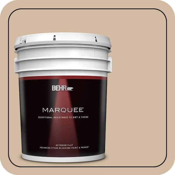 BEHR MARQUEE 5 gal. #N270-3 Coco Flat Exterior Paint & Primer