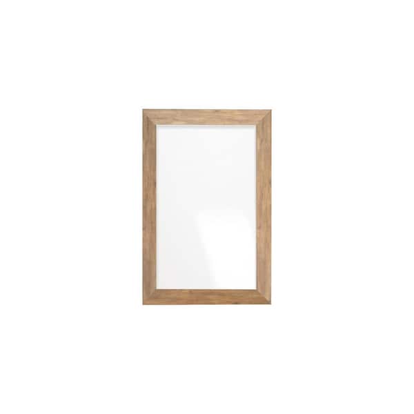 BrandtWorks Brown Barnwood Framed Wall Mirror 25.5 in. W x 38 in. H