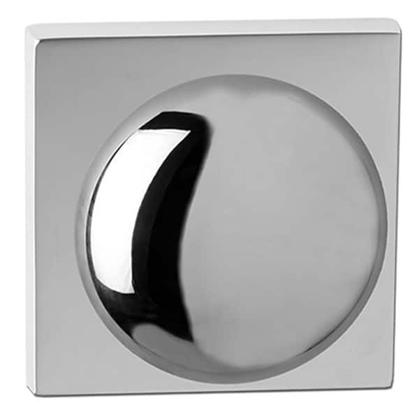 Bravura Macon 906-7 Passage (Hall/Closet) Door Knob Bright Chrome w/ square trim
