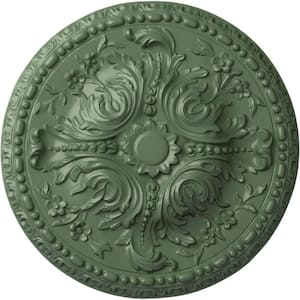 19-5/8" x 3/4" Amelia Urethane Ceiling (Fits Canopies upto 2-3/8"), Hand-Painted Athenian Green