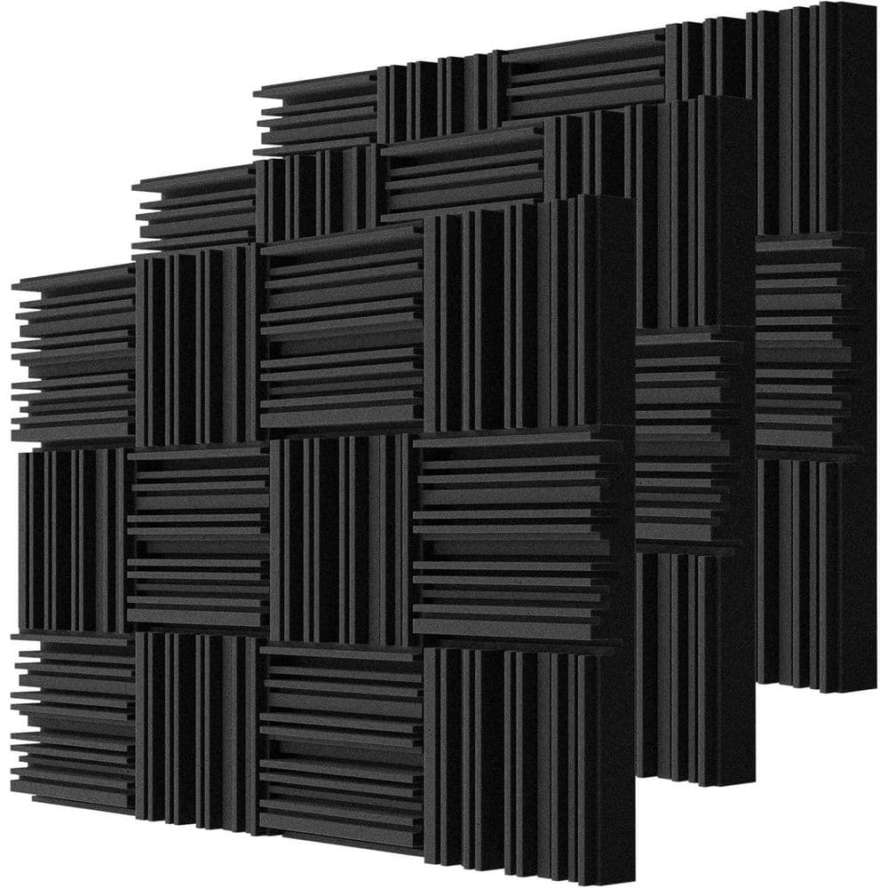 2in. T x 1ft. x 1ft. Polyurethane Sound Absorbing Panel Groove Design 36-Pack price history on PriceWatchPro