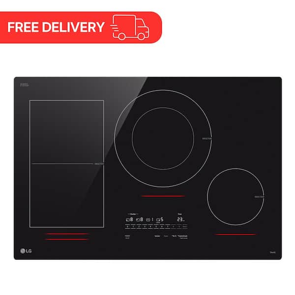 30 in. Smart 4 Element Induction Cooktop with 5.0 kW Power Element and ThinQ
