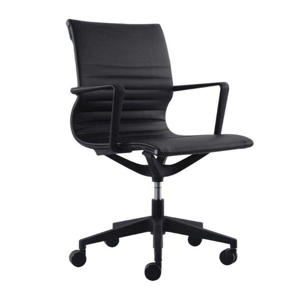 HomeRoots Zabrina Black Mesh Flex Tilt Chair -  372419