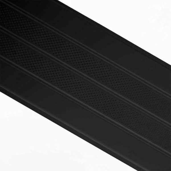 Gibraltar Building Products 16 in. x 12 ft. Rectangular Matte Black Aluminum Vented Soffit
