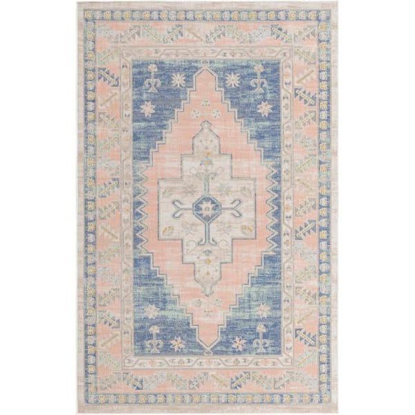 Unique Loom Whitney Geneva French Blue 5 ft. 3 in. x 8 ft. Area Rug