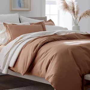 Company Cotton Percale Clay Cotton Full Sheet Set