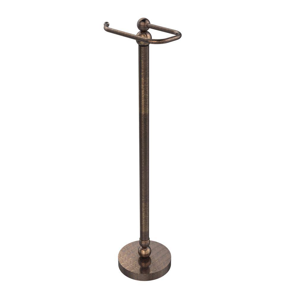 Hex Brass Standing Toilet Paper Holder + Reviews