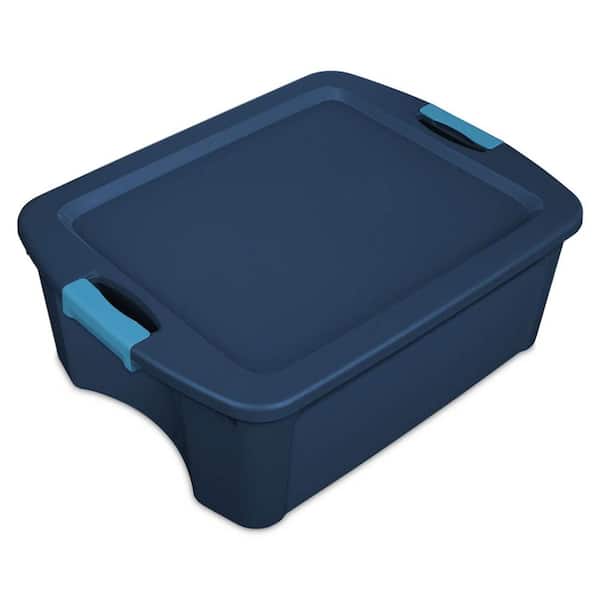 Rubbermaid 2-Pack Large 24-Gallons Black Weatherproof Heavy Duty Tote with  Latching Lid in the Plastic Storage Containers department at