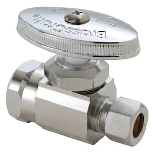 1/2 in. FIP Inlet x 3/8 in. Compression Outlet Multi-Turn Straight Valve