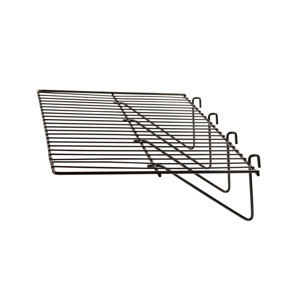 23-1/2 in. W x 12 in. D Black Straight Wire Shelf (Pack of 6)
