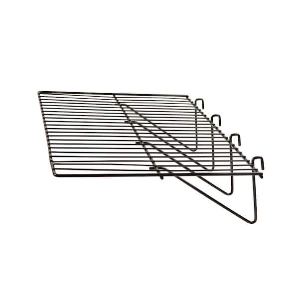 Econoco 23-1/2 in. W x 12 in. D Black Straight Wire Shelf (Pack of 6)