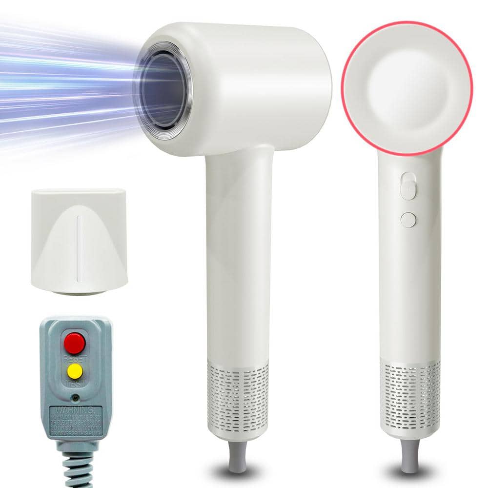 High Speed 1600-Watt Hair Dryer in White