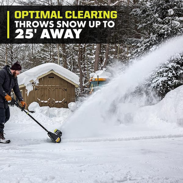 RYOBI ONE+ 18V 10 in. Cordless Electric Snow Shovel 30th