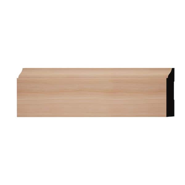 Ekena Millwork WM623 0.56 in. D x 3.25 in. W x 6 in. L Wood (Cherry) Baseboard Moulding Sample