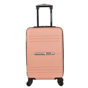 Richmond 20 in. Rose Gold Semi-Metallic Hard Side Carry-On Luggage with Spinner Style Wheels
