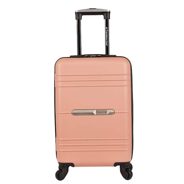 TCL Richmond 20 in. Rose Gold Semi-Metallic Hard Side Carry-On Luggage with Spinner Style Wheels