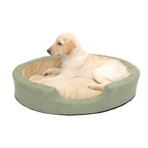 Thermo-Snuggly Sleeper Large Sage Heated Dog Bed
