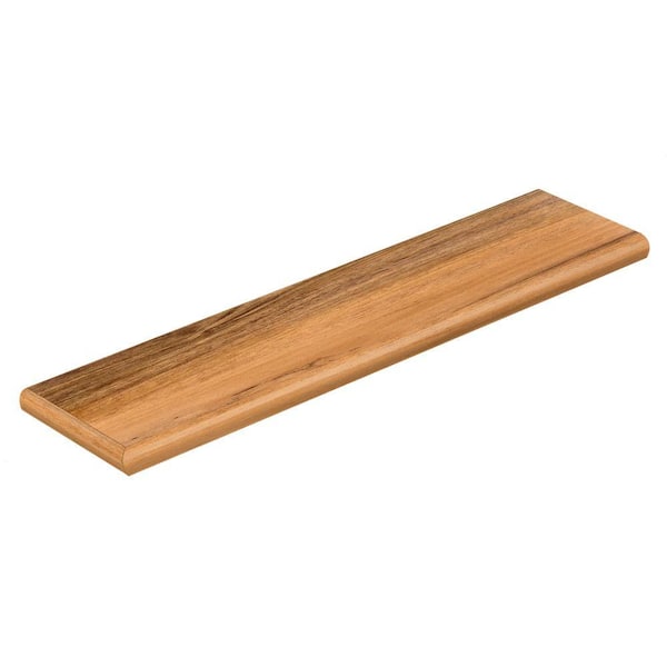 Cap A Tread Natural Palm/Bramber 47 in. L x 12-1/8 in. W x 1-11/16 in. Thick Laminate Left Return to Cover Stairs 1 in. Thick