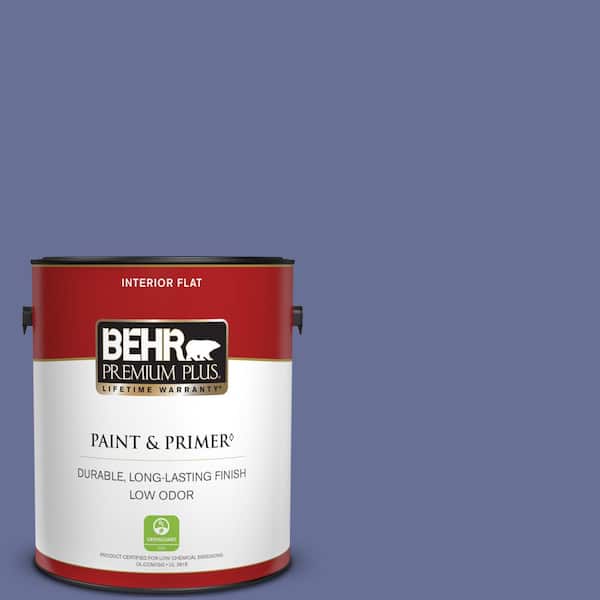 BEHR PREMIUM PLUS 1 gal. #620D-6 Royal Intrigue Flat Low Odor Interior Paint & Primer