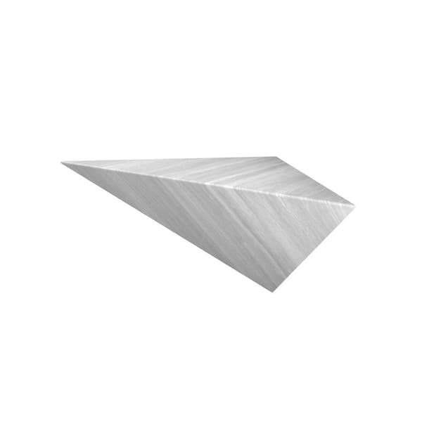 FlexStone 14 in. L x 27 in. W x 14 in. H Floating Corner Seat in Silver Strata