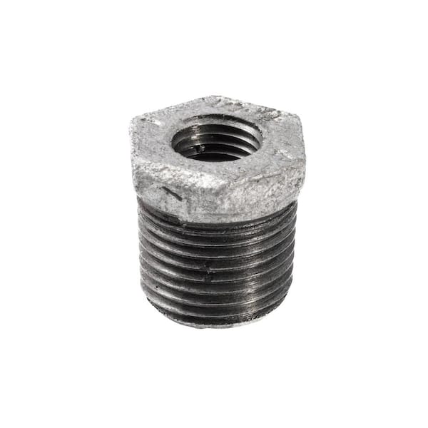 Southland 3/8 in. x 1/4 in. Galvanized Malleable Iron MPT x FPT Hex Bushing Fitting