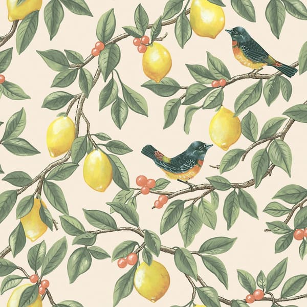 HOLDEN Ponderosa Lemon Trail Cream Non-Pasted Wallpaper (Covers 56 sq. ft.)