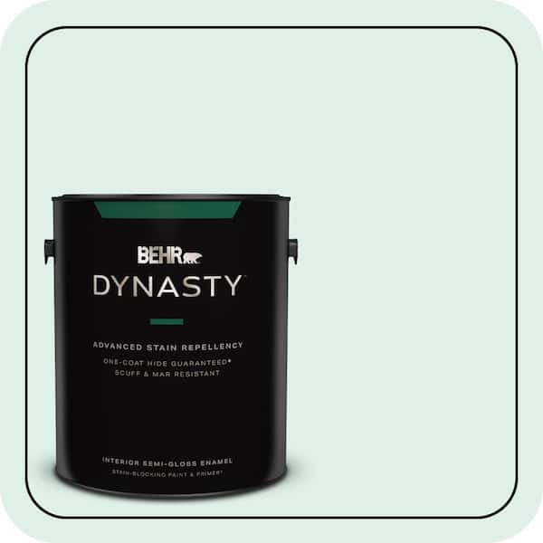 BEHR DYNASTY 1 gal. #490C-1 Ice Cube Semi-Gloss Enamel Interior Stain-Blocking Paint & Primer