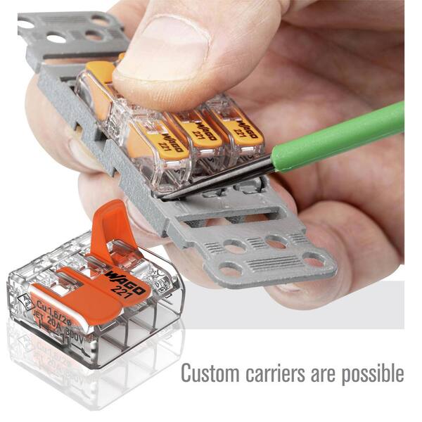 Glutoad 60-Piece Lever Wire Connector Set – 2, 3 & 5 Port Compact Splices For 28-12 AWG – Reusable, 32A, 250V – Quick Connect