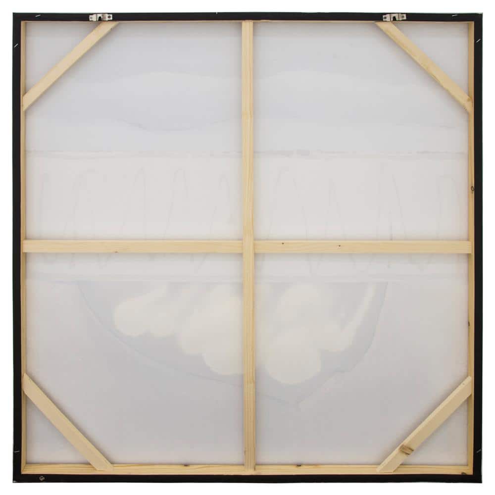 Waiting for an Adventure Blue and Beige Canvas Wall Art