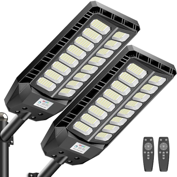 300000 Lumen 270° Black Motion Sensing Dusk to Dawn Integrated LED Flood Light