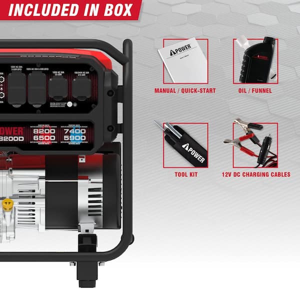A-iPower 8200-Watt Recoil Start Gasoline Powered Portable