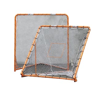 6 ft. x 6 ft. Folding Metal Lacrosse Goal with Throwback Kit